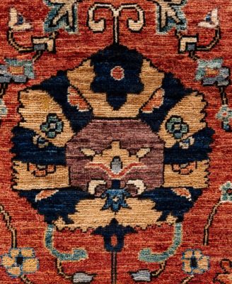 Adorn Hand Woven Rugs Serapi M0103 145 Rug Collection In Red