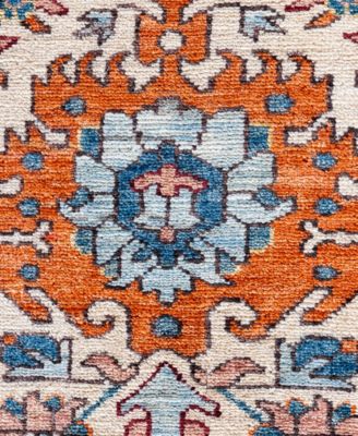 Adorn Hand Woven Rugs Serapi M0103 150 Rug Collection In White