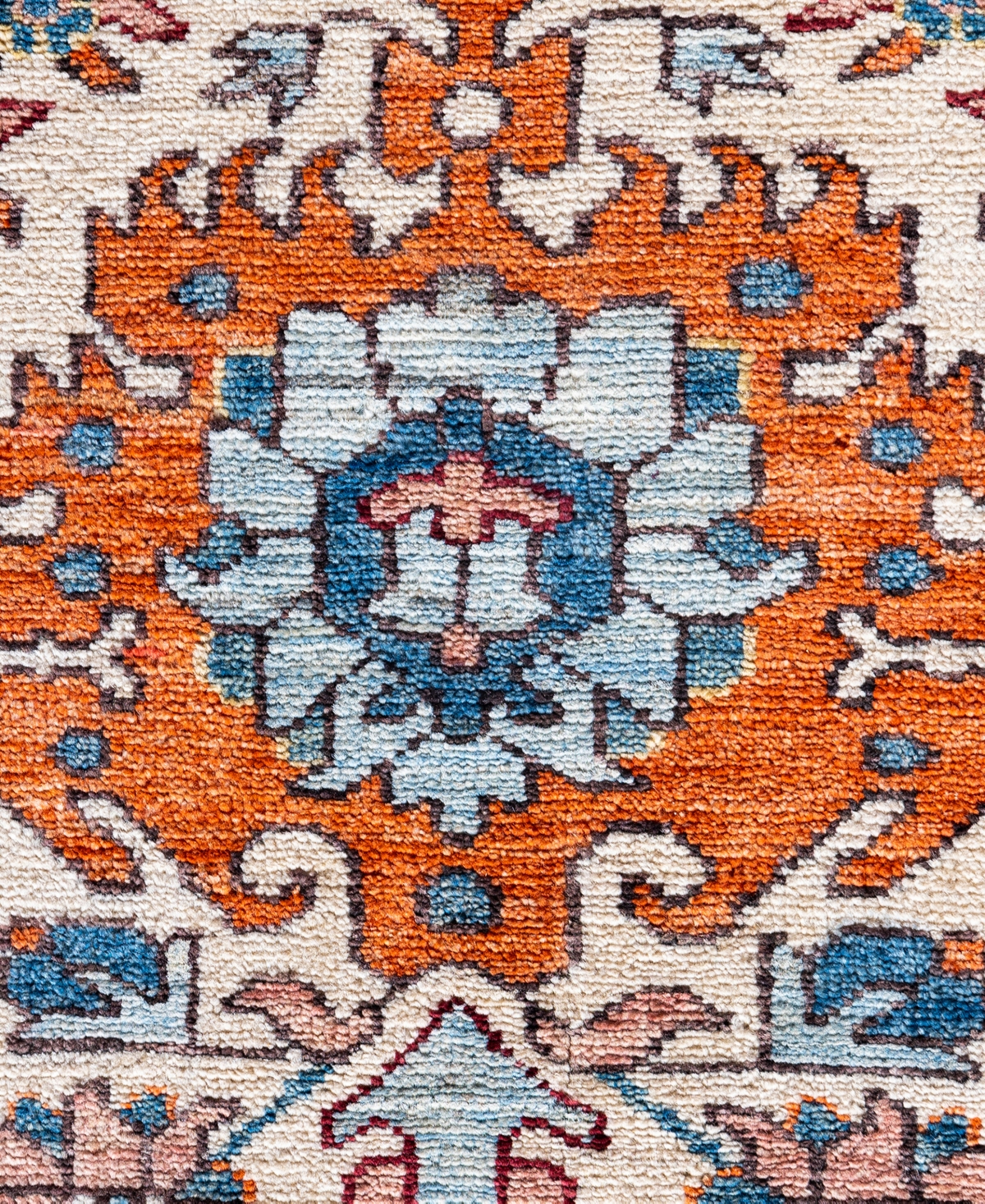 Adorn Hand Woven Rugs Serapi M0103-150 8'9"x12'1" Area Rug In White