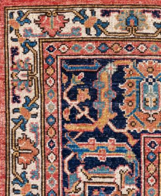 Adorn Hand Woven Rugs Serapi M0103 153 Rug Collection In Pink