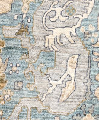Adorn Hand Woven Rugs Serapi M0103 155 Rug Collection In Gray