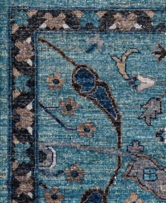 Adorn Hand Woven Rugs Serapi M0103 163 Rug Collection In Green