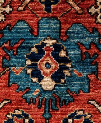 Adorn Hand Woven Rugs Serapi M0103 165 Rug Collection In Red