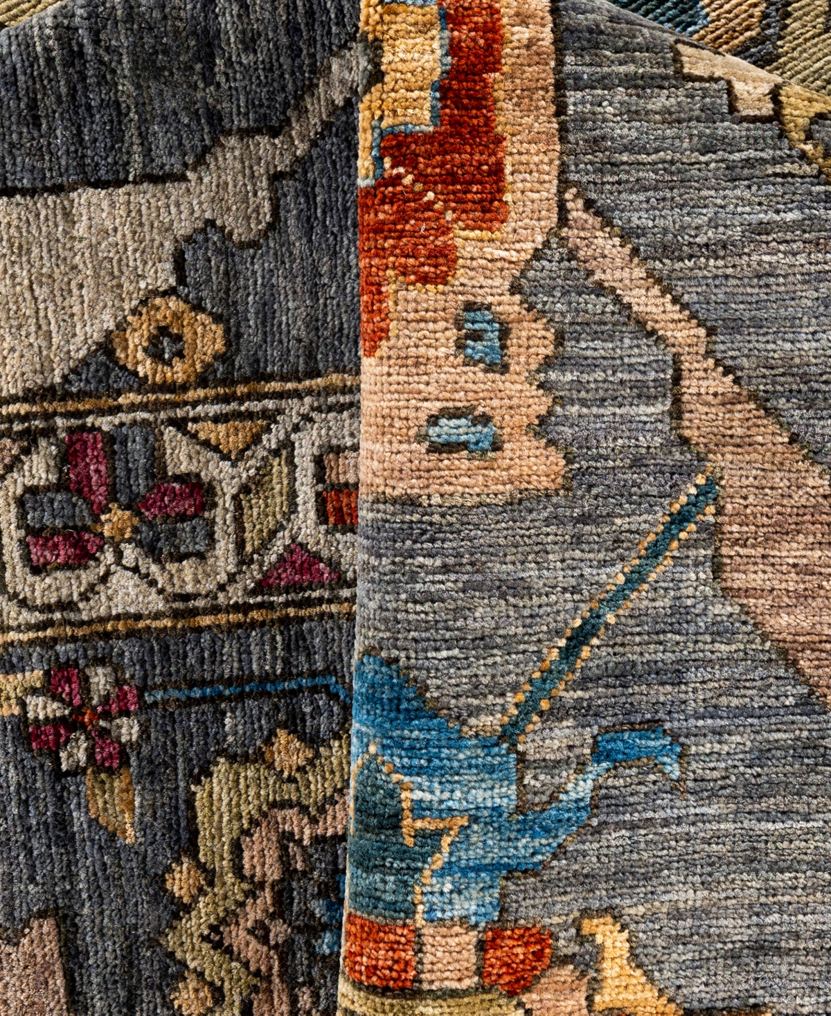 Adorn Hand Woven Rugs Serapi M0103-171 9'1"x12'2" Area Rug In Gray