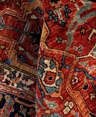 Adorn Hand Woven Rugs Serapi M0103 176 Rug Collection In Red