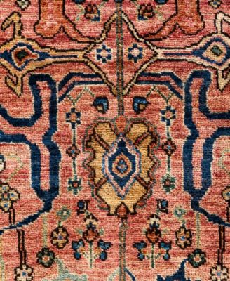 Adorn Hand Woven Rugs Serapi M0103 185 Rug Collection In Pink