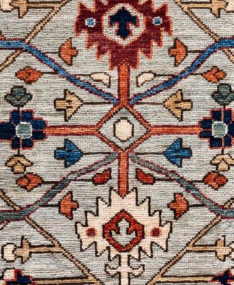 Adorn Hand Woven Rugs Serapi M0103 190 Rug Collection In Gray