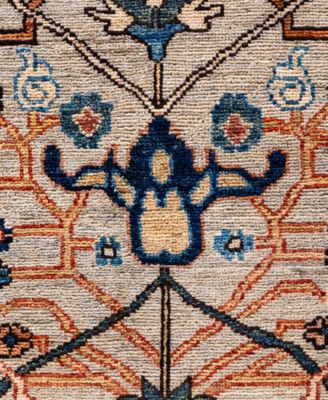 Adorn Hand Woven Rugs Serapi M0103 249 Rug Collection In Gray