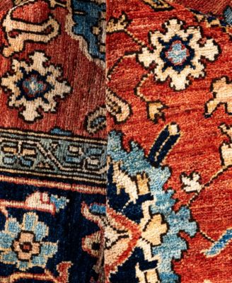 Adorn Hand Woven Rugs Serapi M0103 265 Rug Collection In Orange