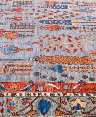 Adorn Hand Woven Rugs Serapi M0103 277 Rug Collection In Gray