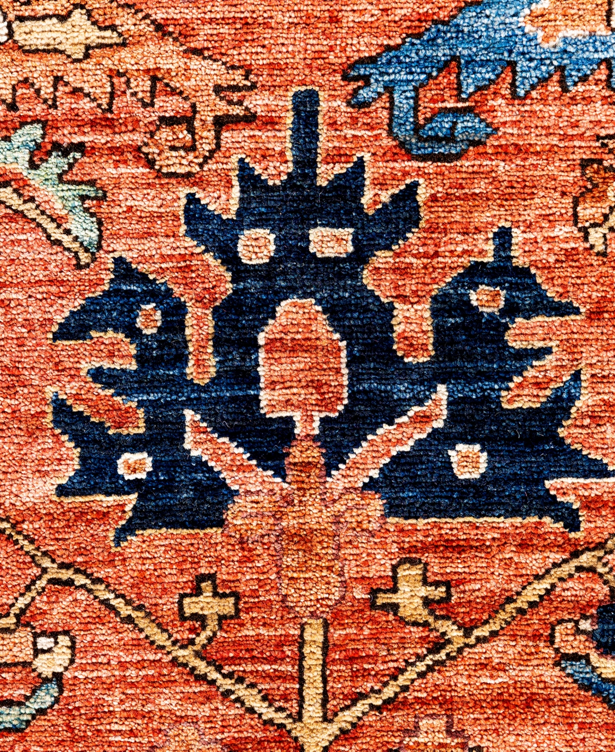 Adorn Hand Woven Rugs Serapi M0103-279 8'1"x10'3" Area Rug In Orange