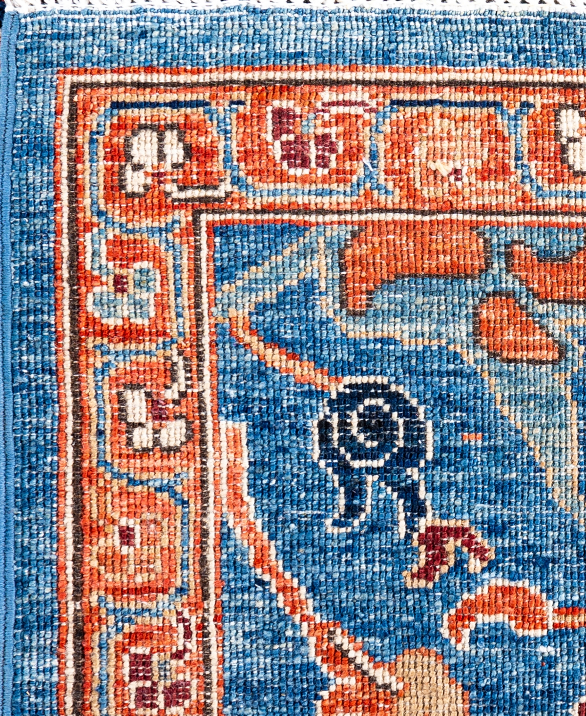 Adorn Hand Woven Rugs Serapi M0103-282 8'x9'10" Area Rug In Blue