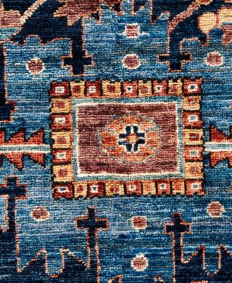 Adorn Hand Woven Rugs Serapi M0103 284 Rug Collection In Blue