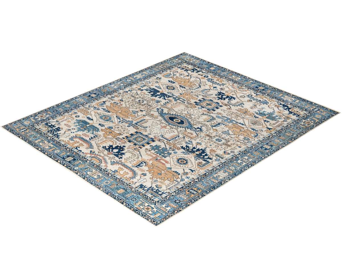 Adorn Hand Woven Rugs Serapi M0103-285 8'2"x9'9" Area Rug In White