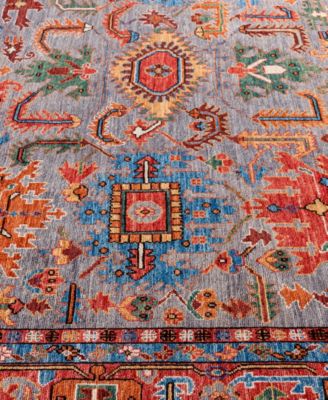 Adorn Hand Woven Rugs Serapi M0103 289 Rug Collection In Gray