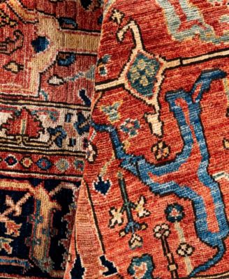 Adorn Hand Woven Rugs Serapi M0103 290 Rug Collection In Red