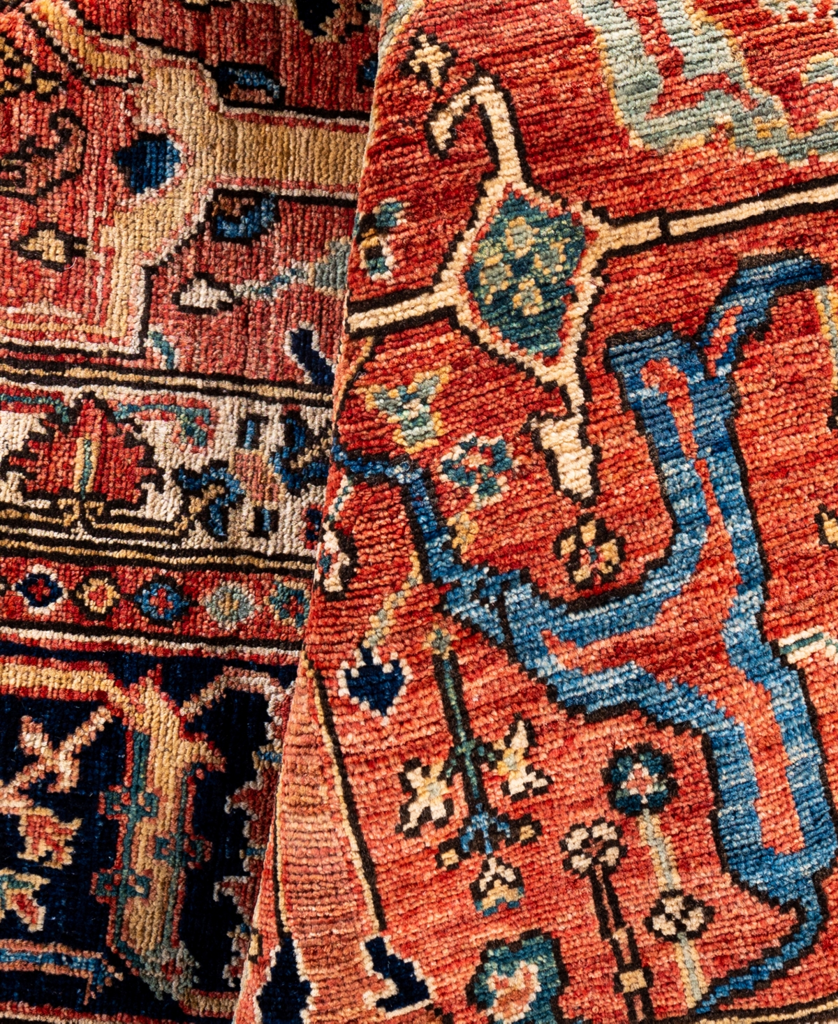 Adorn Hand Woven Rugs Serapi M0103-290 8'1"x9'9" Area Rug In Red