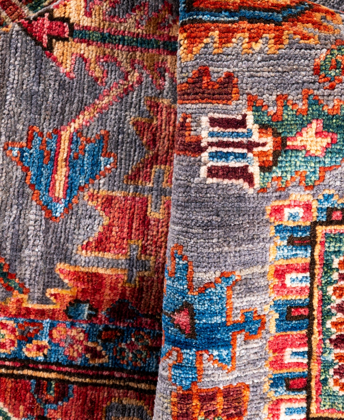 Adorn Hand Woven Rugs Serapi M0103-295 4'2"x5'11" Area Rug In Gray
