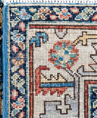 Adorn Hand Woven Rugs Serapi M0103 317 Rug Collection In Blue