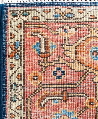 Adorn Hand Woven Rugs Serapi M0103 322 Rug Collection In Blue