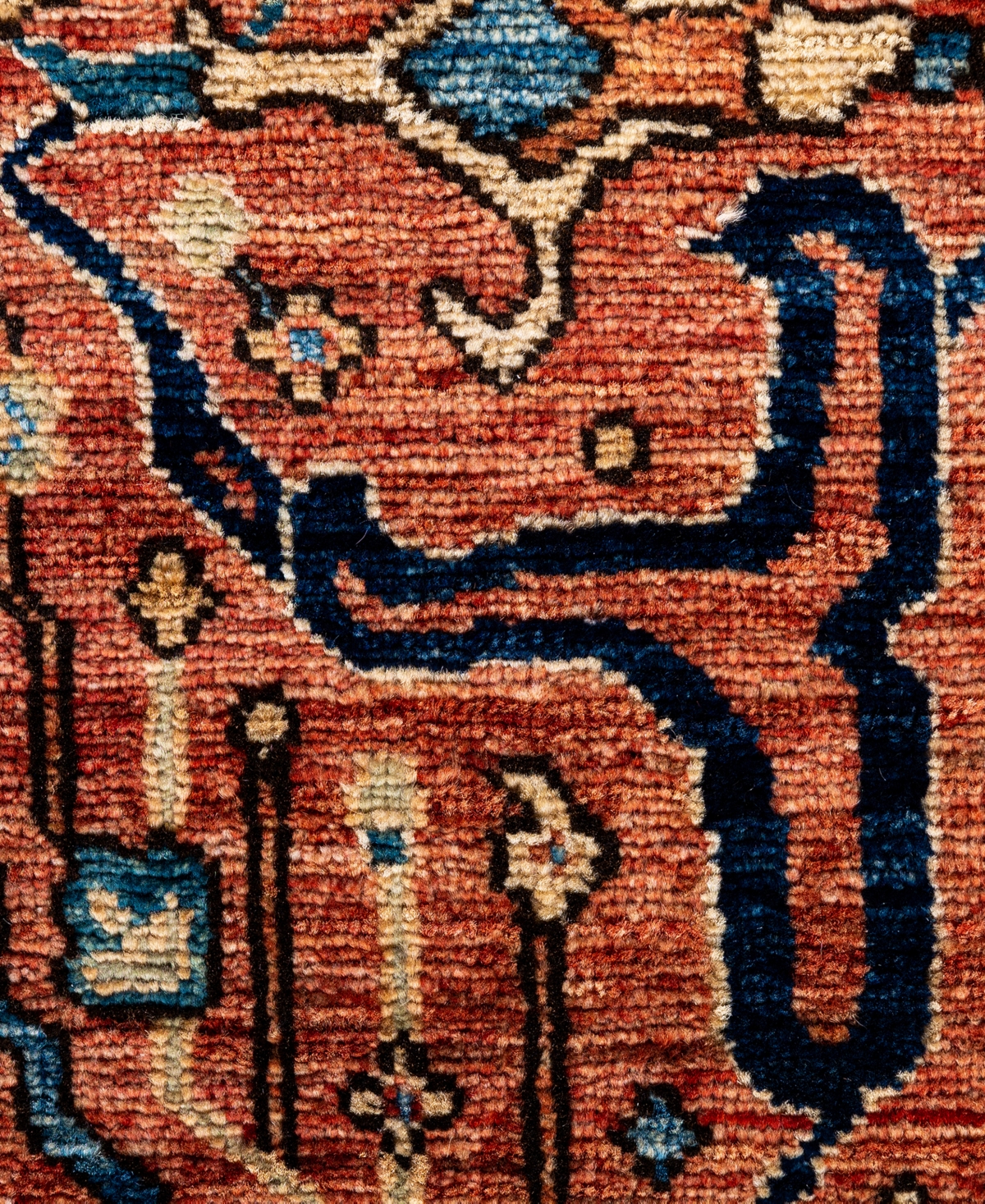 Adorn Hand Woven Rugs Serapi M0103-324 4'2"x5'8" Area Rug In Red
