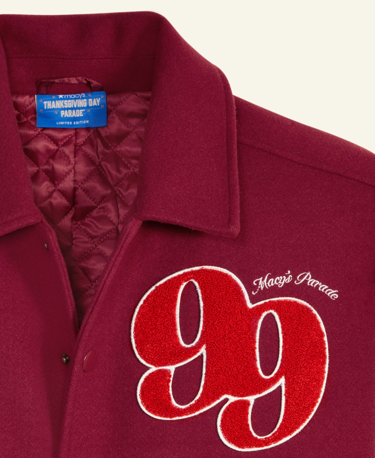 Macy's Thanksgiving Day Parade Unisex Classic Varsity Jacket,  Exclusive In Red