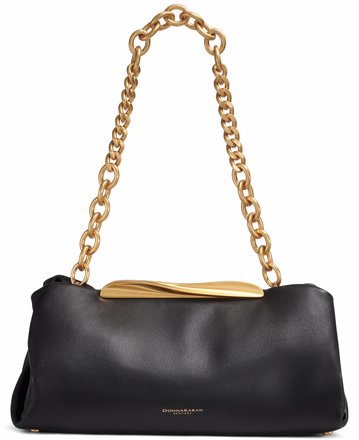 Donna Karan Poplin Crossbody Bag With Chain Strap In Multi