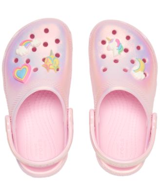 Little Girls Unicorn Classic Clogs from Finish Line