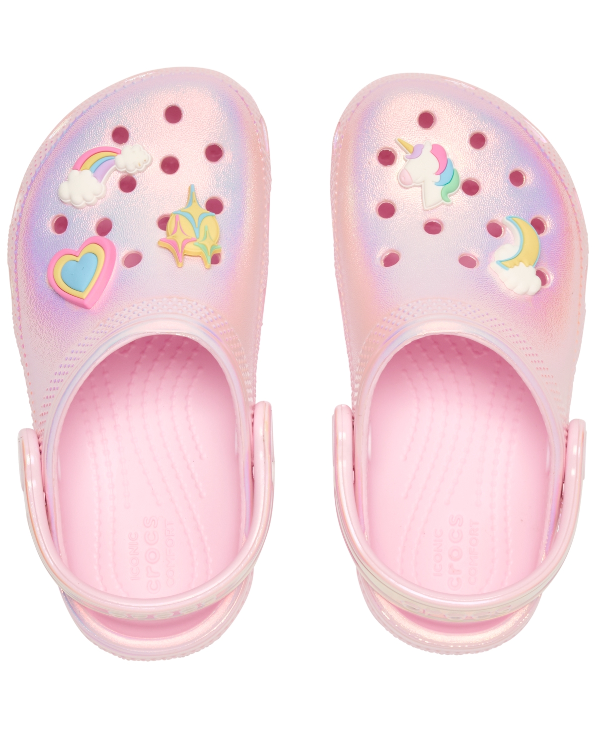 Crocs Toddler Girls Unicorn Classic Clogs From Finish Line In Multi