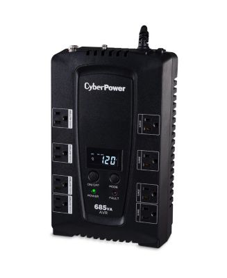 CyberPower Intelligent LCD Computer Battery Backup, 685VA 390W UPS, 8 ...