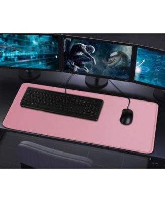 Large Extended Gaming Mouse Pad with Stitched Edges, (31.5X15.7In) Durable Non-Slip Natural Rubber Base, Waterproof Mat for Gamer/Desktop/Office