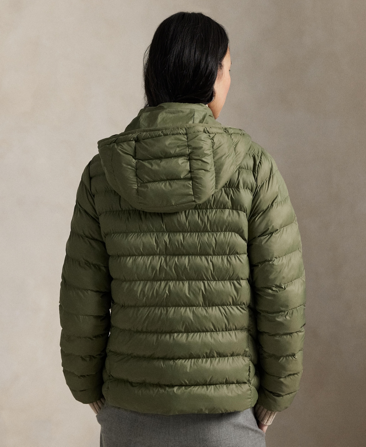 Polo Ralph Lauren Hooded Puffer Jacket In Green