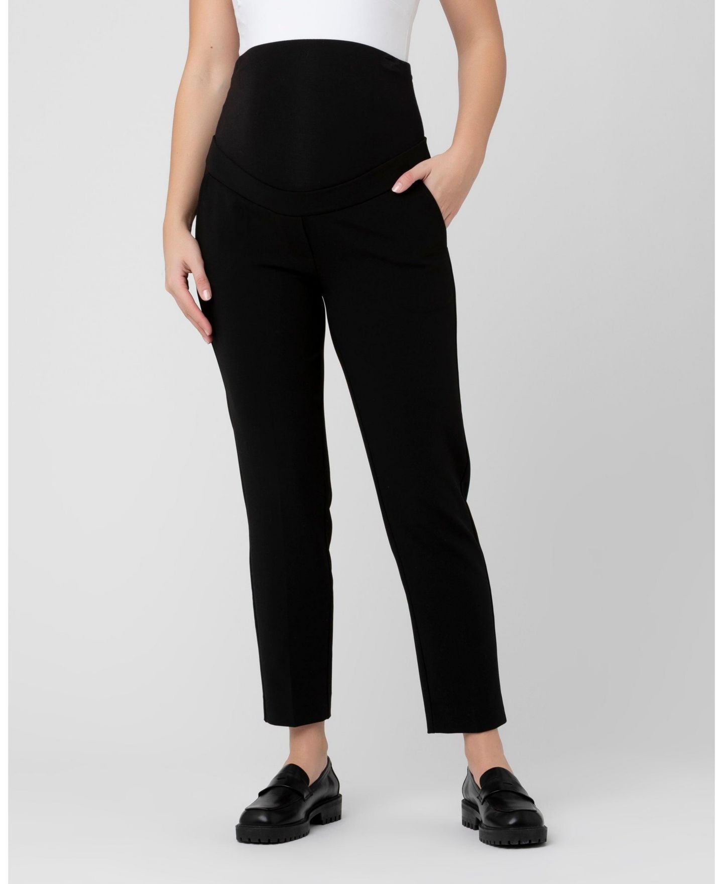 Женские брюки Ripe Maternity Maternity Ripe Alexa Classic Crop Pant, цвет: Чёрный — фото 1