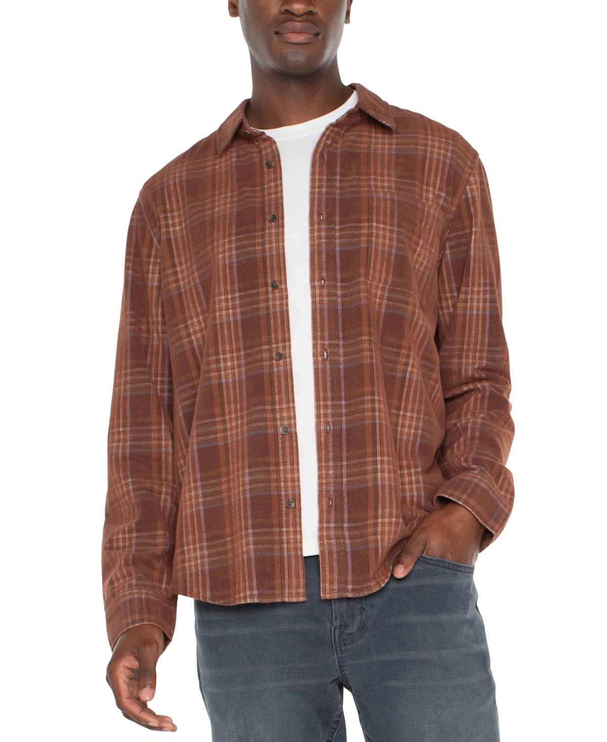 Liverpool Los Angeles Men's Long Sleeve Button-Up Shirt