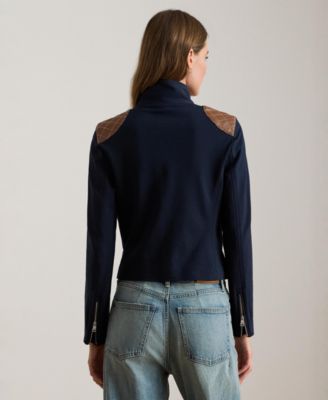 Women's Ponte Long Sleeve Moto Jacket