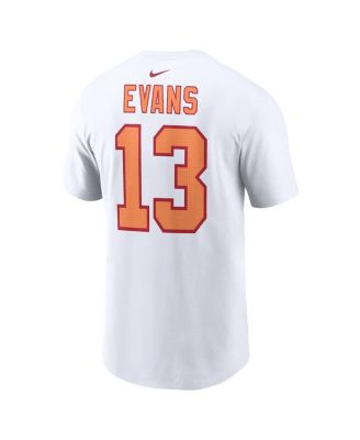 Men's Mike Evans White '76 Tampa Bay Buccaneers 50th Season Name Number T-Shirt