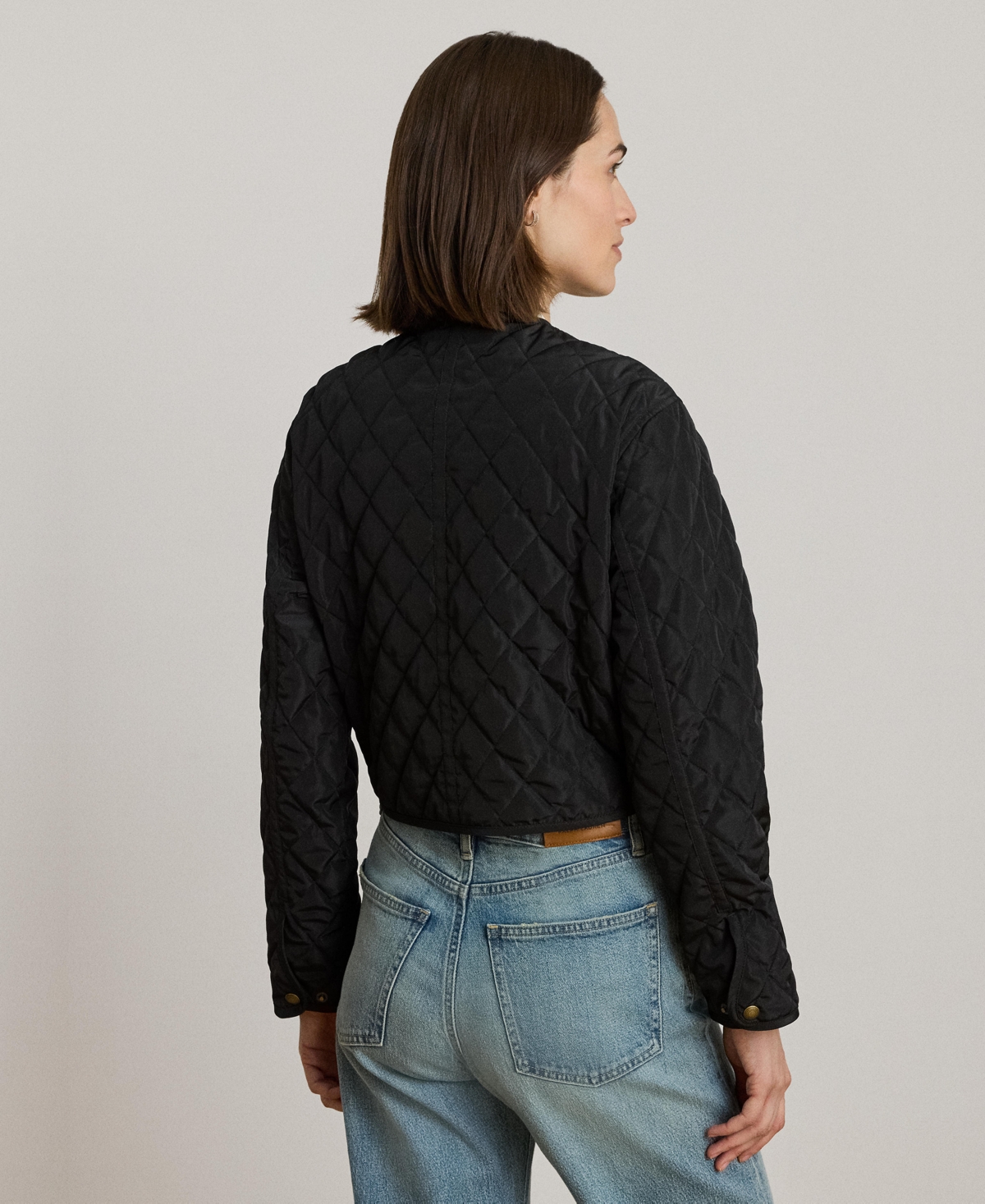 Lauren Ralph Women's Diamond Cropped Quilted Jacket