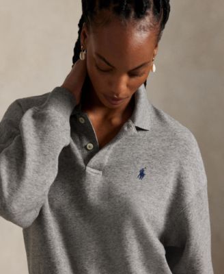 Women's Polo Long Sleeve Sweatshirt