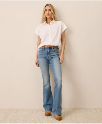 Women's Organic Cotton All Day Poplin Shirred Shirt