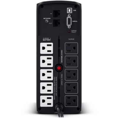 – 850VA/510W Computer Battery Backup UPS with 10 Outlets