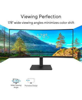 VA34VCPSR 34" 21:9 UWQHD 100Hz USB-C Docking Curved VA LED Monitor, Black