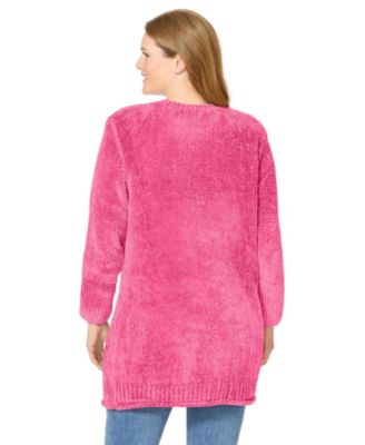 Women's Plus Size Crewneck Chenille Sweater