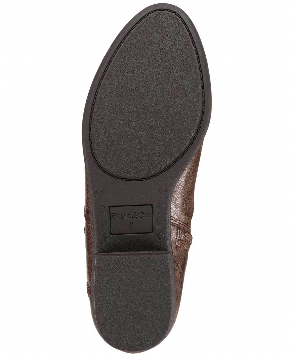 Style & Co Women's Ameliaa Block Heel Booties, Macy's Exclusive In Brown