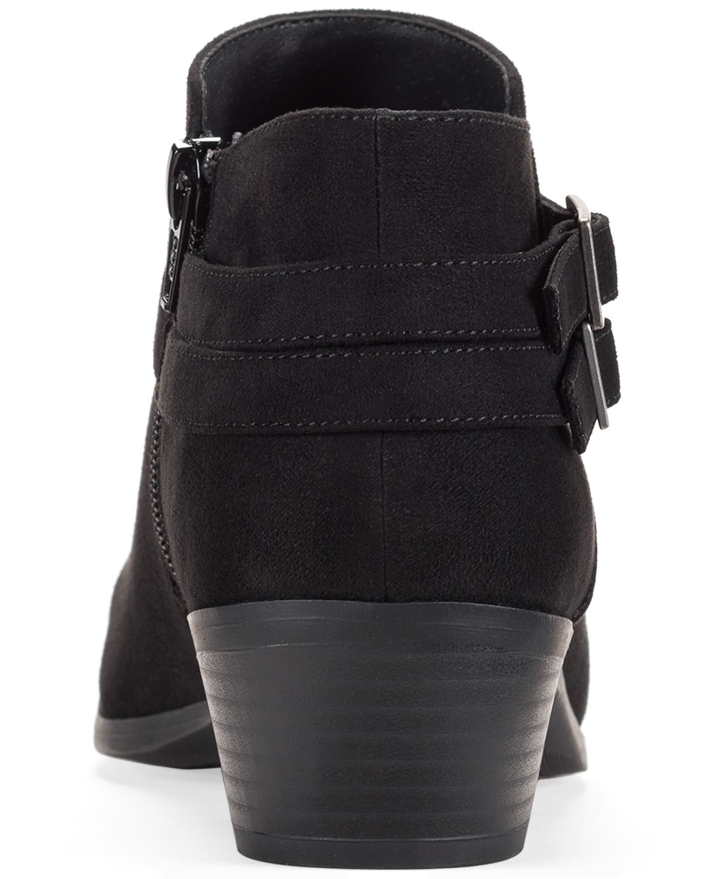 Женские ботинки Style & Co Willaa Belt Block Heel Booties, цвет: Чёрный — фото 3