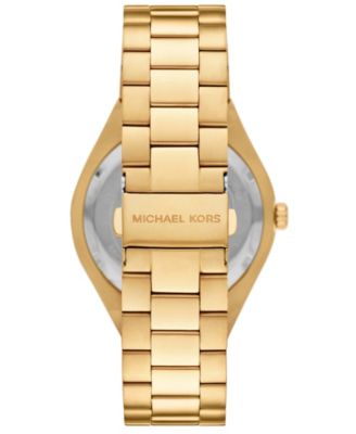 Men's Lennox Three-Hand Gold-Tone Stainless Steel Watch, 43mm