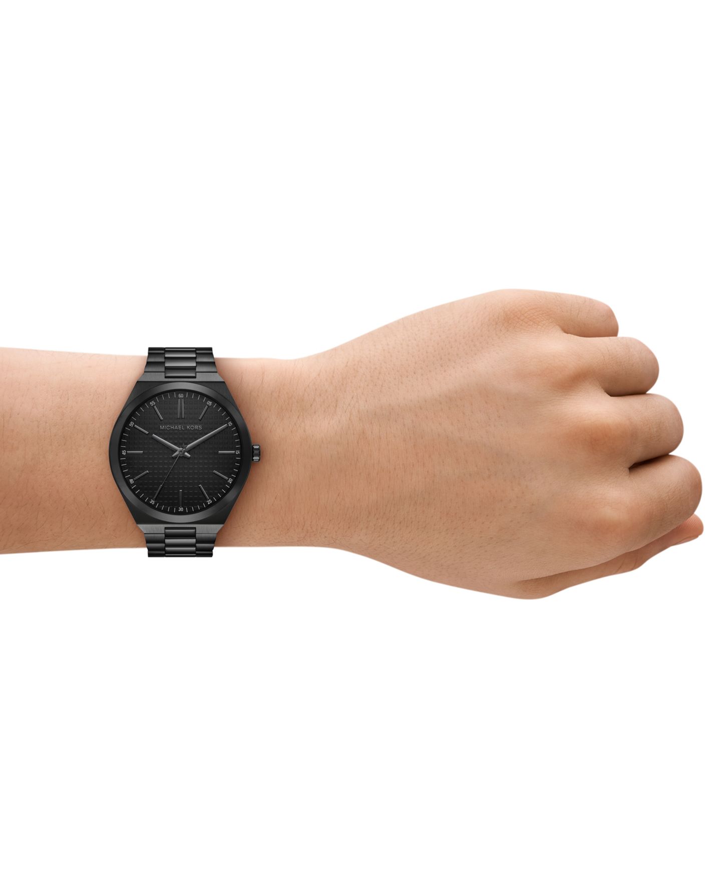 Мужские часы Michael Kors Lennox Three-Hand Black IP Stainless Steel Watch, 43mm — фото 4