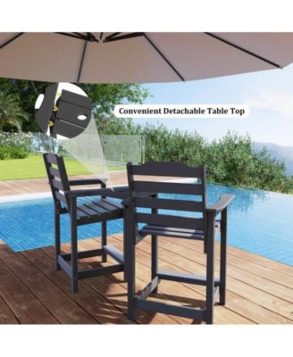 A set of 2 economical bar stools (including the table board)