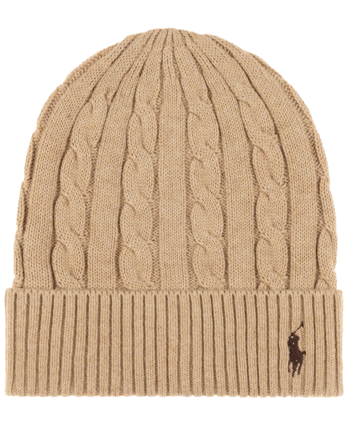 Polo Ralph Lauren Men's Cashmere Cable Beanie In Brown