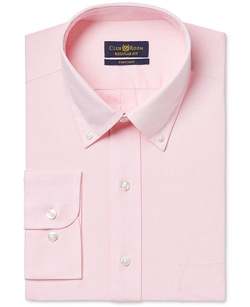 Club Room Estate Classic Fit Wrinkle Resistant Dress Shirt Created