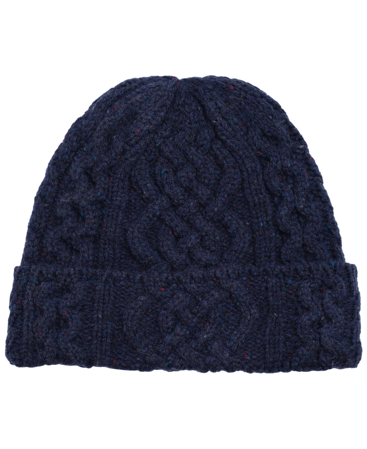 Polo Ralph Lauren Men's Tweed Cable Cuff Beanie In Blue